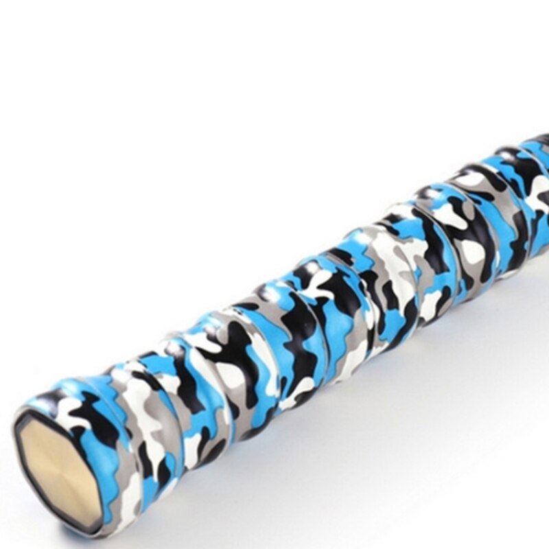 Camouflage sweat-absorbent Keel Hand Glue Punching anti-slip Breathable Tennis Badminton Overgrips Tape: Camouflage blue