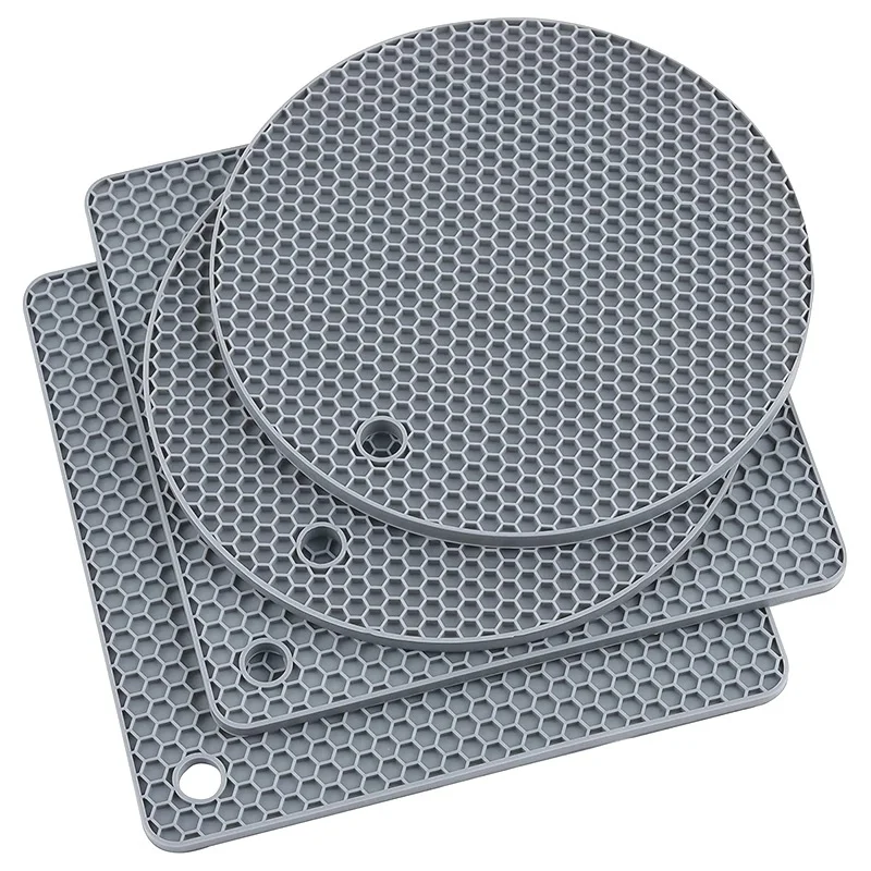 Küchentöpfe, hitzebeständige Matte, Mehrzweck-Küchensachen, rutschfeste Unterlage, Topflappen, Untersetzer, Matten für heiße Pfannen, Untersetzer-Teller-Sets