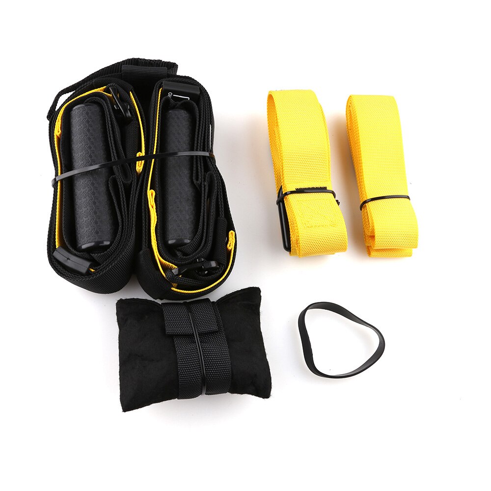 P4 hängande bälte träning gym hem träning suspension träning stretching elastiska remmar fitness band banda resistencia fitness: P3- gula