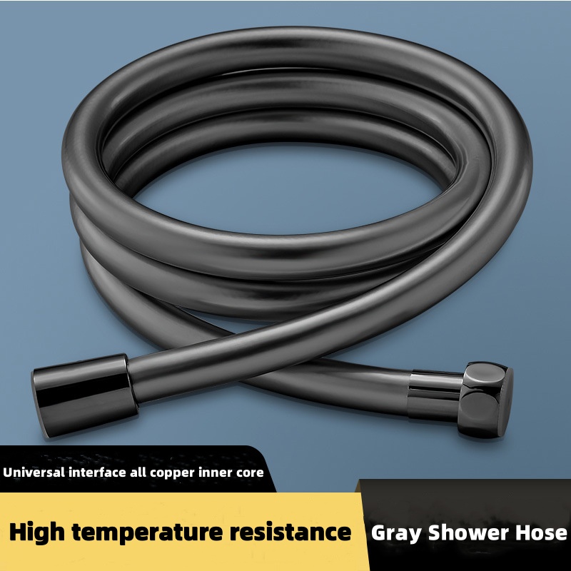 Manguera de ducha de silicona 1.5/2MPVC, agua de alta presión, potentes tubos multicapa, accesorios de baño: Blanco / 200 centímetros