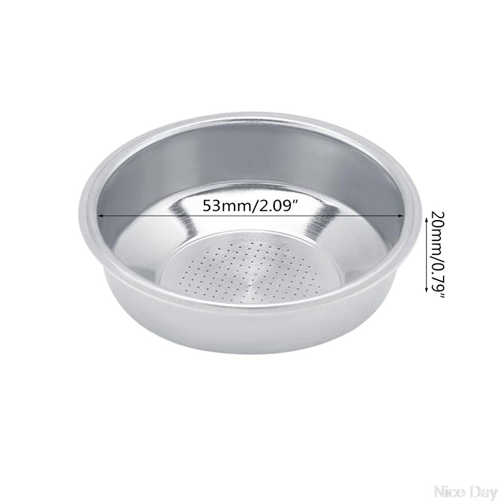 53-70mm Diameter Stainless Steel Blind Filter Coffee Machine Maker Backflush Basket Ju03 20: D