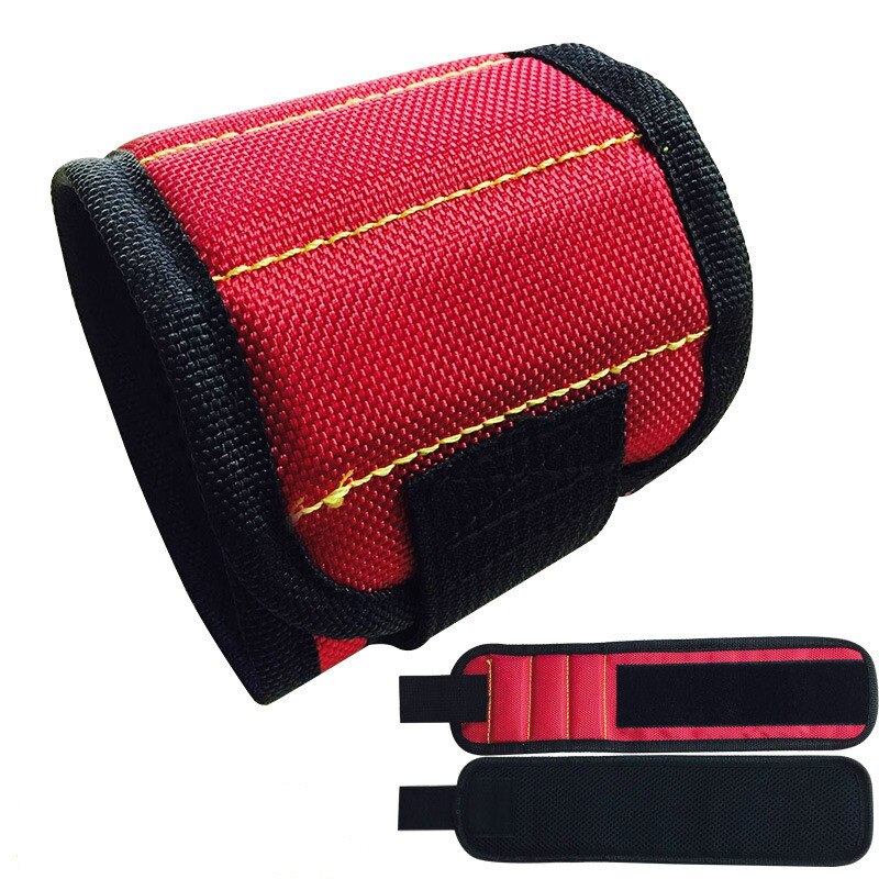 1pc magnetische polsbandjes, handwikkels, gereedschapstas, verstelbare elektriciens pols, schroeven, spijkers, boorhouder, riem, armband voor thuisreparaties: 01