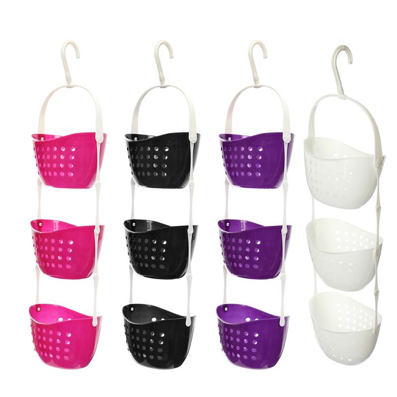 Organizador de almacenamiento de 3 niveles de ducha de dormitorio