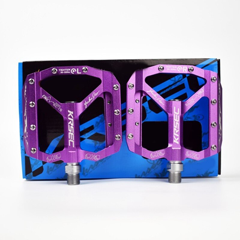 KRSEC 1 Pair Bike Pedals Ultralight Aluminum Alloy CNC Mtb DH XC Mountain Bicycle Pedals