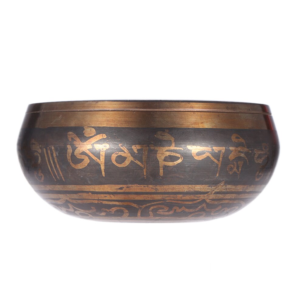 Cuenco de Canto de Metal de campana tibetana hecha a mano, exquisito cuenco de 2,8 pulgadas para meditación budista y sanación relajación, piezas de tambor