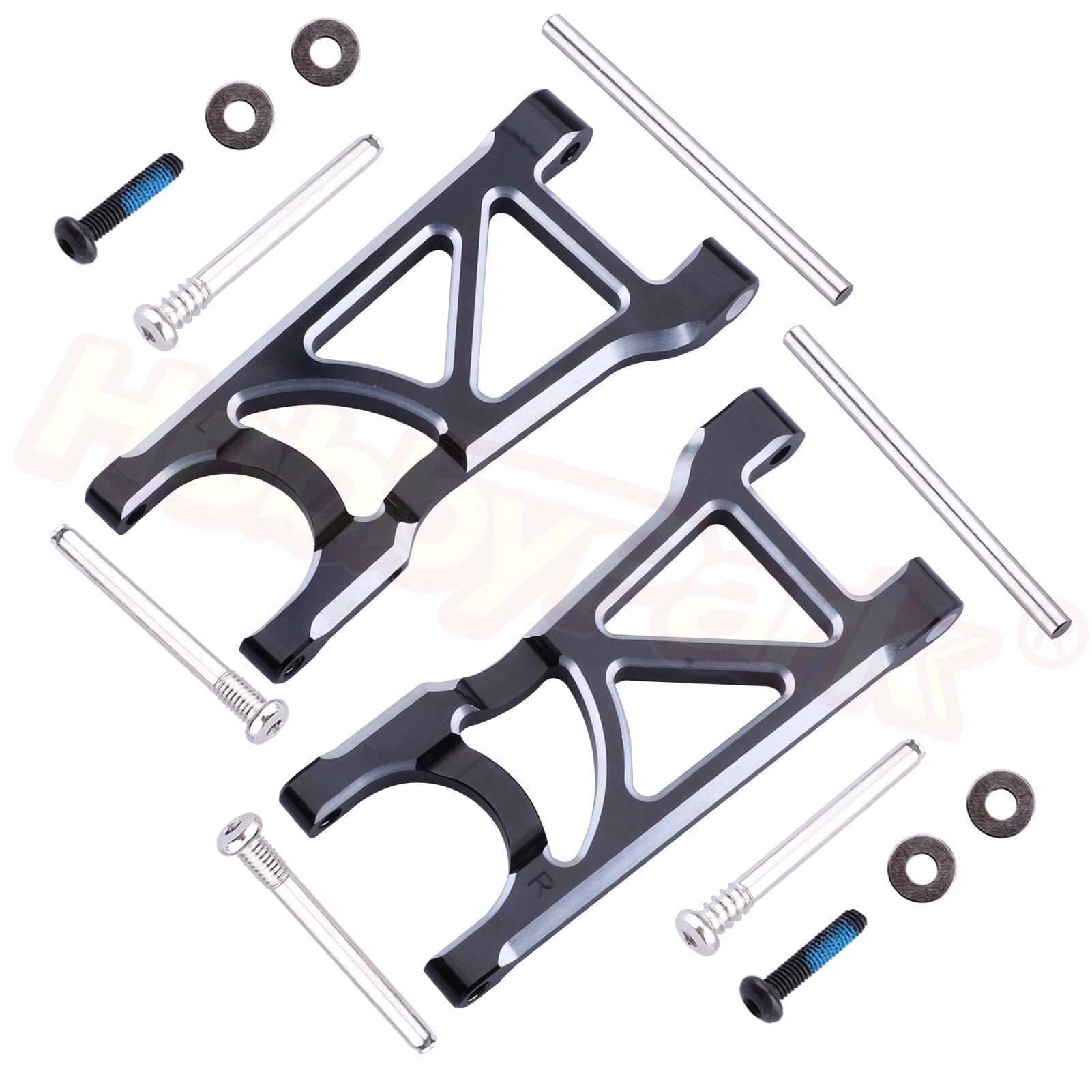 Hobbypark Aluminum Suspension Arms Set (Front &amp; Rear) for Arrma 1/10 Granite 4X4, Big Rock, Senton