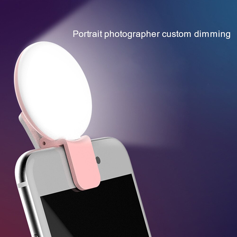 Handy, Mobiltelefon Samrt Telefon Licht Clip Selfie LED Auto-Blitz-licht Für praktisch Runde Tragbare Selfie Taschenlampe Für machen-hoch Live verleihen