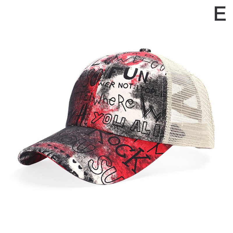 Gedruckt Atmungsaktive Sonnenschutz Baseball Kappe Atmungsaktive Mesh-Cap Sommer UK Baseball Mütze rennen hut running cap: E