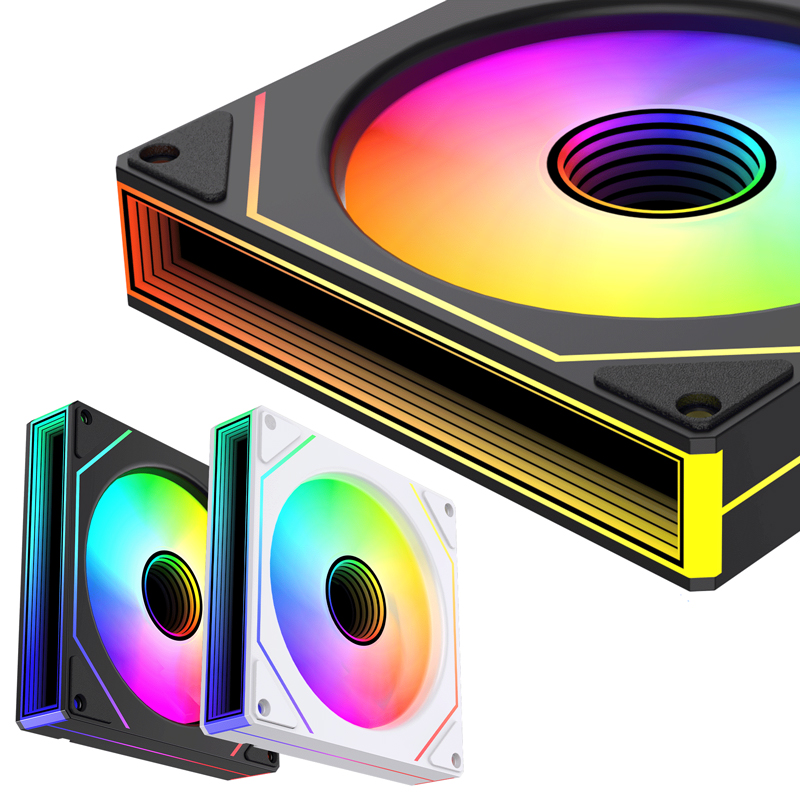Prism 7 Pro Fan 120 mm Single Pack ARGB Fan Infinity Mirror Daisy Chain ﻿