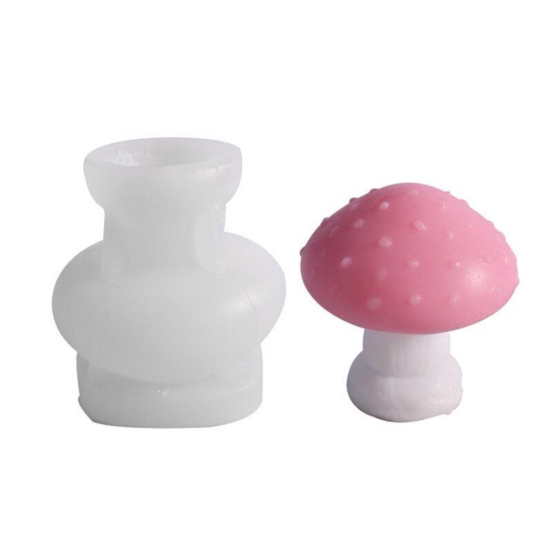 Epoxy Handmade Soap Mold Mushroom Decoration Candle Mold for DIY Decoration Making Soap Candle Melt Resin Polymer Clay: 3