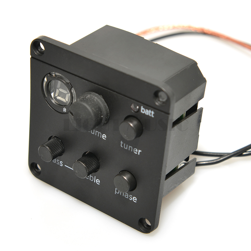 4-bands pick-up voorversterker voor akoestische gitaar EQ Tuner Piezo Mic Beat voor Presys Blend 301: Bordeaux