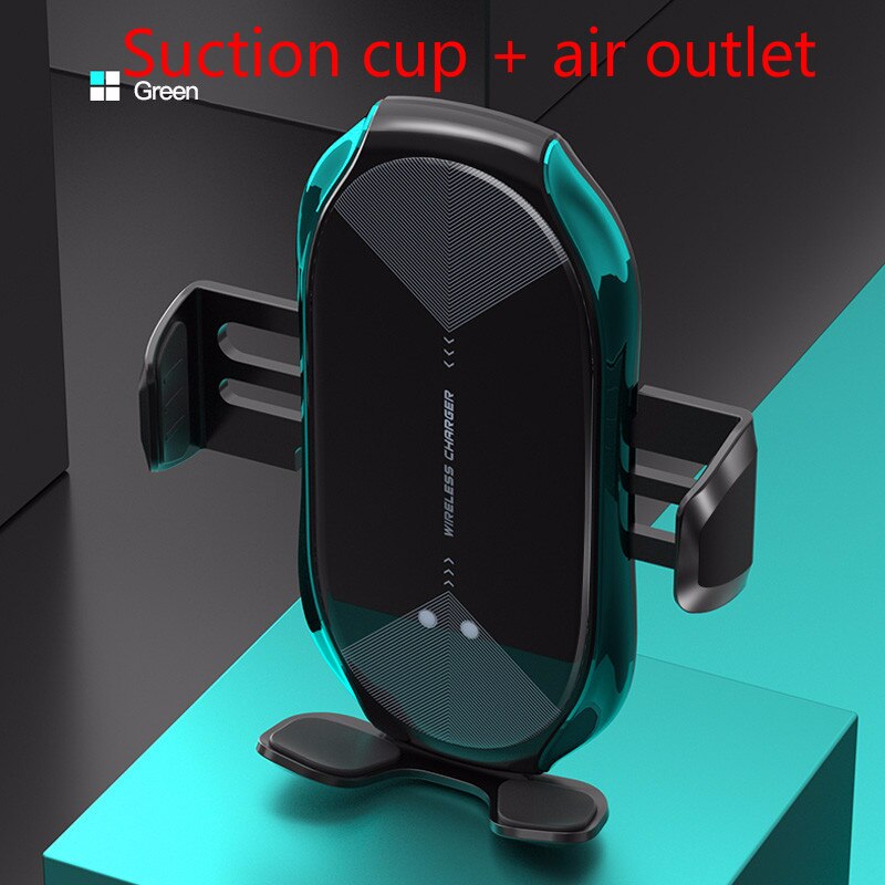 T6 Car Smart Induction Wireless Charger Mobile Phone Stand Mount 10W Fast Charge With Magnetic Head Car Holder Universal