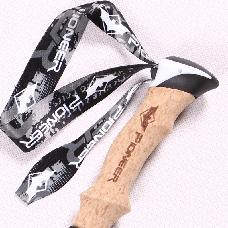 Mountain-climbing Walking Stick Carbon Fibers Ultra light 3 Section External lock Outdoor Hiking 135cm