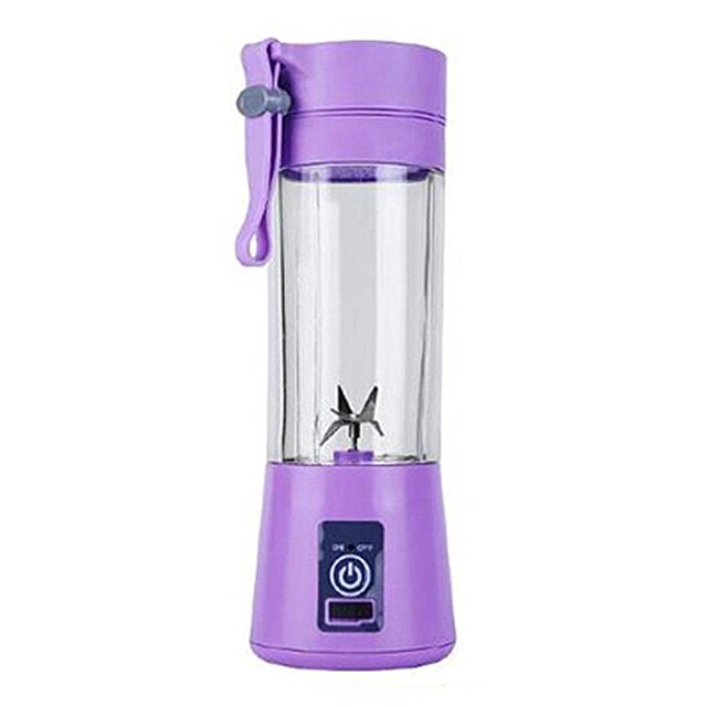 380 Ml Draagbare Juicer Elektrische Usb Oplaadbare Smoothie Blender Machine Mixer Mini Sap Cup Maker Snelle Blenders Keukenmachine: Purple