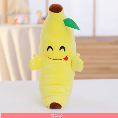 Oreillers de couchage en forme de banane, coussins de #39 en coton rembourrés, super doux, décoration de chambre d'enfant, jouets, 4 styles: 1 / 55cm