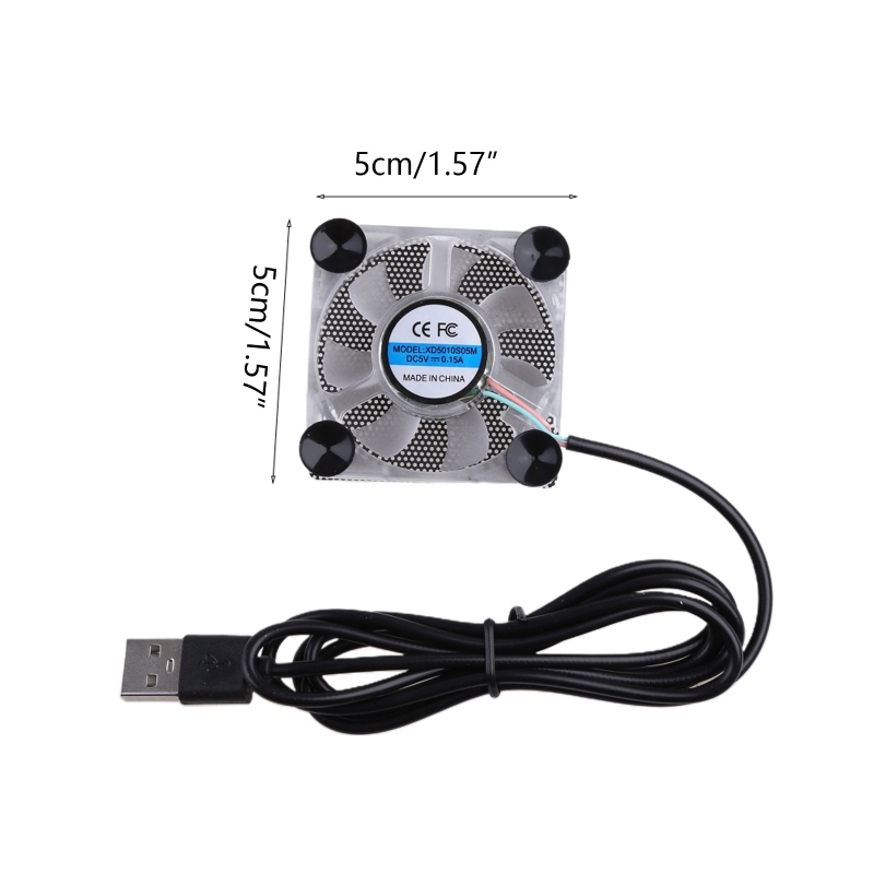 Mini USB Mobile Phone Cooling Pad Cooler Fan Radiator with 4 Small Suction Cup