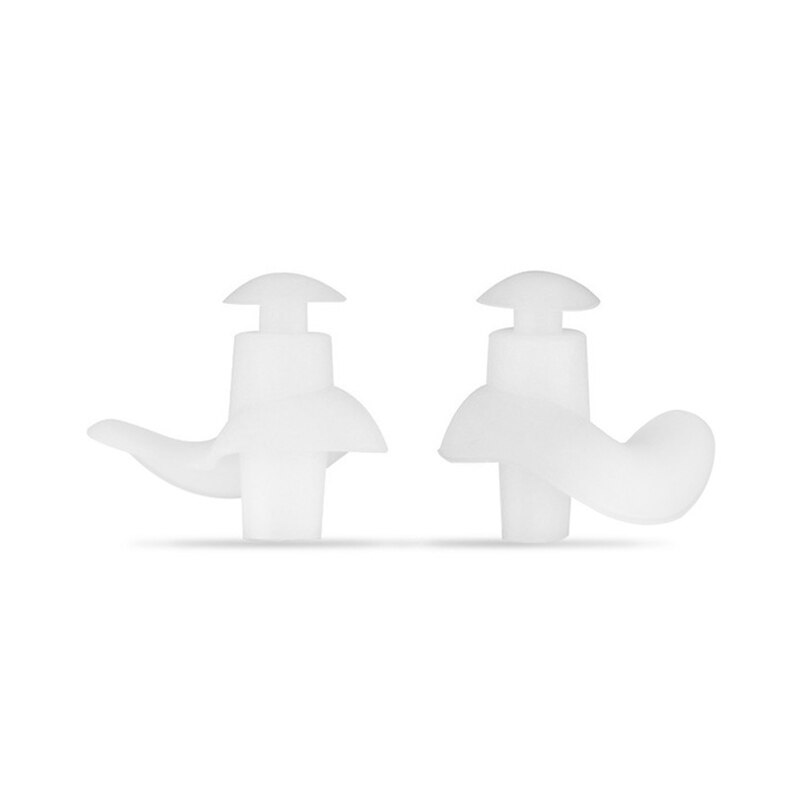 Weiche Ohrstöpsel Silikon Wasserdichte Ohrstöpsel Staub-nachweisen Ohr Umwelt Sport Stecker Tauchen Wasser Sport Schwimmen Schwimmbad Zubehör: Weiß Nein Kasten