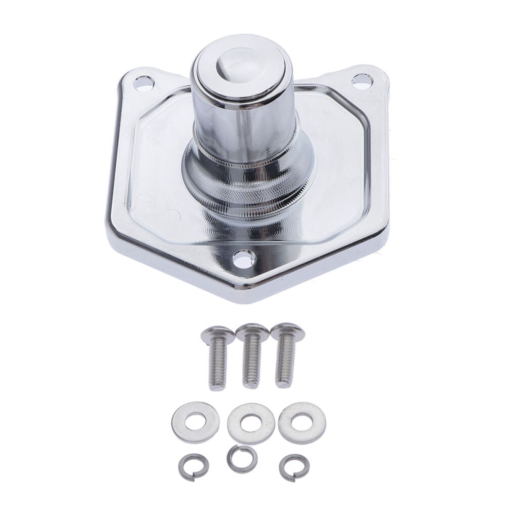 Chrome solenóide capa botão de arranque para harley twin cam 91 91-17 17