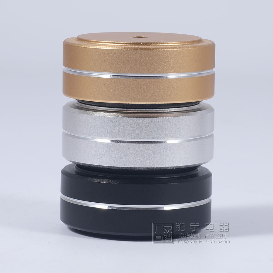 4pcs 40 * 16mm aluminum alloy audio speaker shock absorber foot pad amplifier amplifier foot CD player shock absorber foot pad