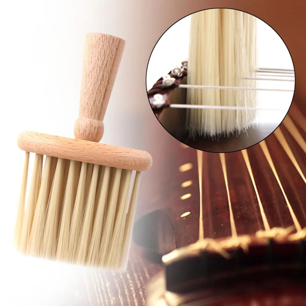 1 cepillo de cerdas suaves para ukelele y violín, cepillo limpiador de guitarra Guzheng, herramienta de limpieza para instrumentos musicales, accesorios para guitarra