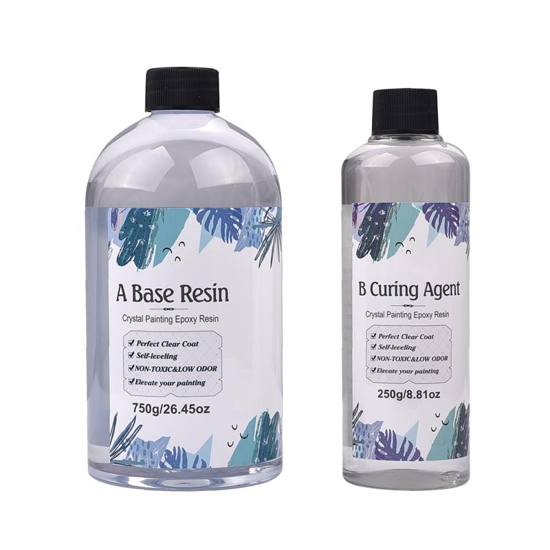 Epoxy Resin Glue AB 3:1 AB Fast Curing Glue Resin Mold Transparent Colorless Glue High Hardness Protection Film 100g/400g/1000g