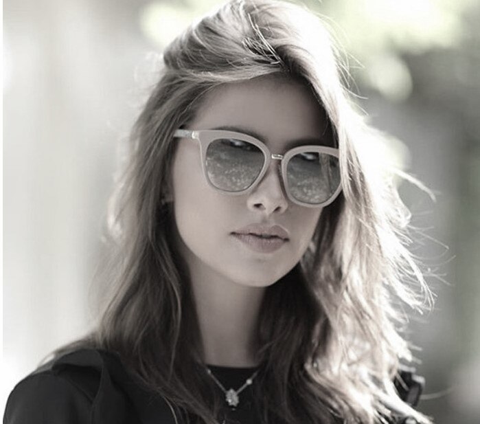 45074 Glitter piernas cuadrado gafas marcos mujeres brillante leopardo rojo gafas de gafas