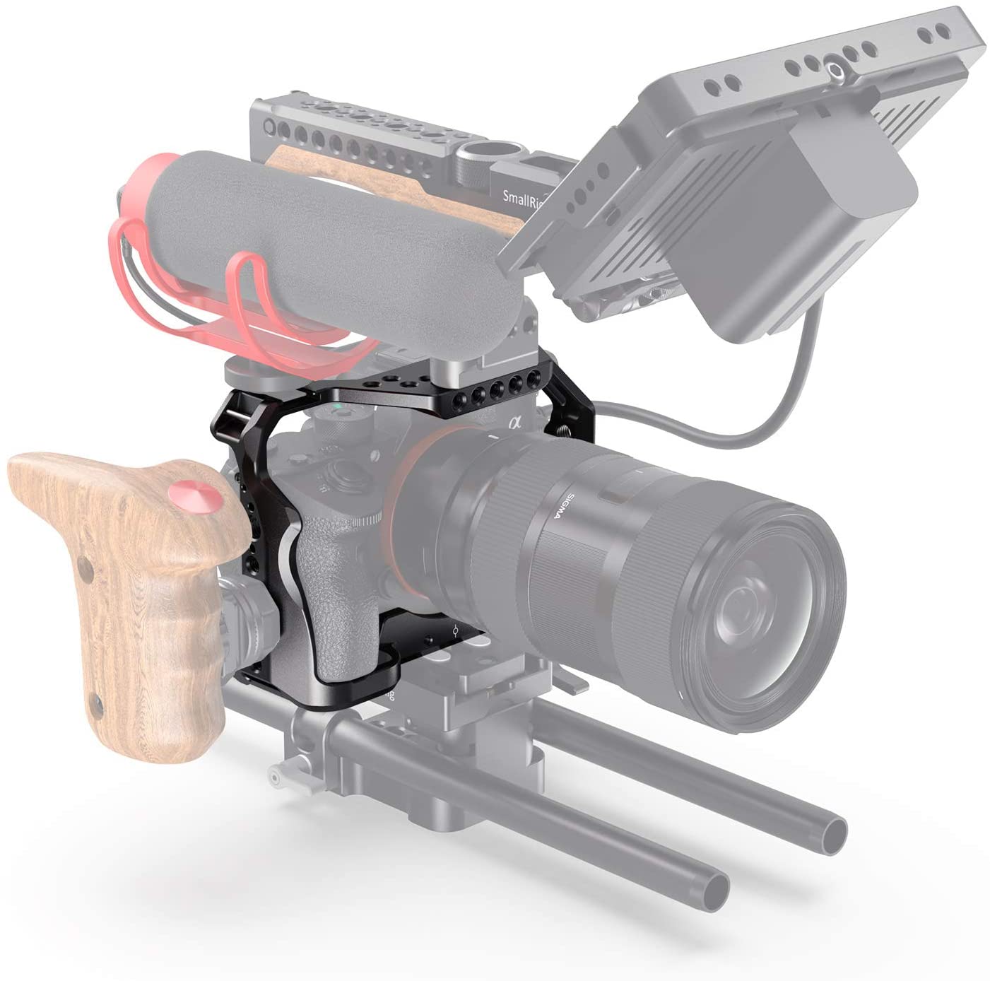 SmallRig A7RIII / A7III / A7M3 Camera Cage for Sony A7RIII / A7III / A7M3 Camera (ILCE-7RM3 / A7R Mark III), w/ Shoe Mount 2087