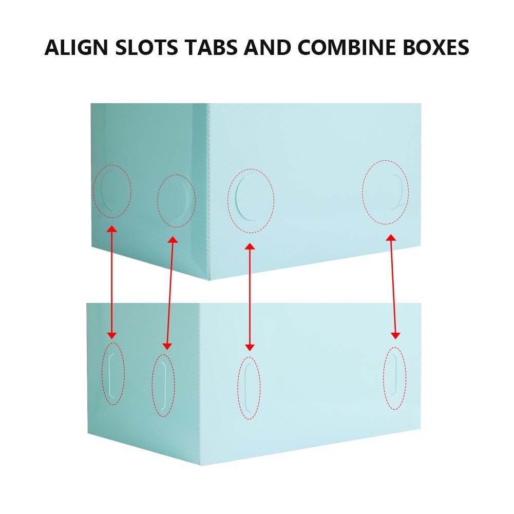 1Pc Opvouwbare Clear Schoenen Opbergdoos Schoenendoos Lade Organizer Huishoudelijke Diy Schoenendoos Lade Divider Thuis Opslag Stapelen