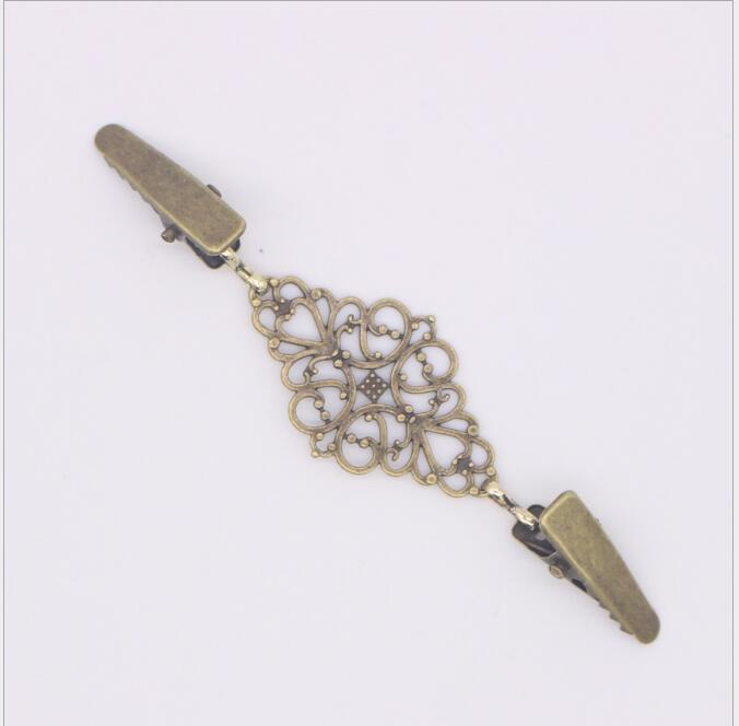 1 stk retro sweater cardigan clip spænder metal spænde metalknapper til tøjdekoration beklædningsgenstand kroge