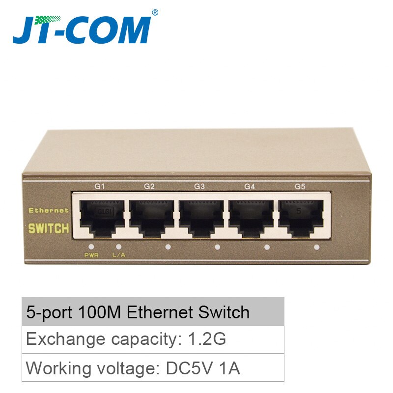 5-Hafen Gigabit schalten 10/100/100 0Mbps 8-Hafen schnell Ethernet Netzwerk Schalter Stecker und Spielen LAN Hub/Voll-oder Halb Duplex Austausch: 5-Hafen 100Mbps