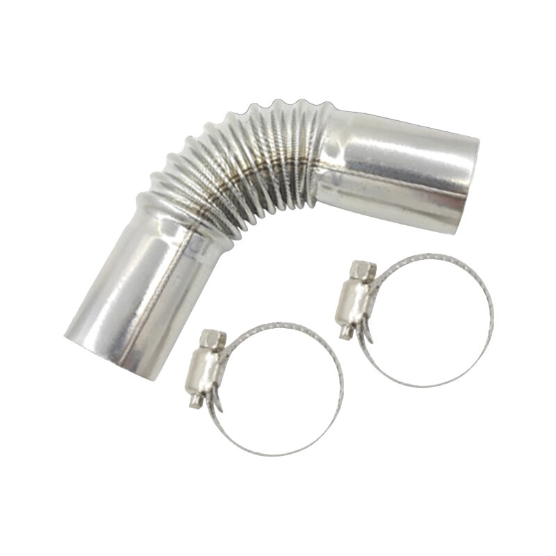 For Webasto Diesel Heater 24mm Elbow Pipe Air Diesel Parking Heater Exhaust Pipe Connector w/Clamps For Webasto Diesel Heater