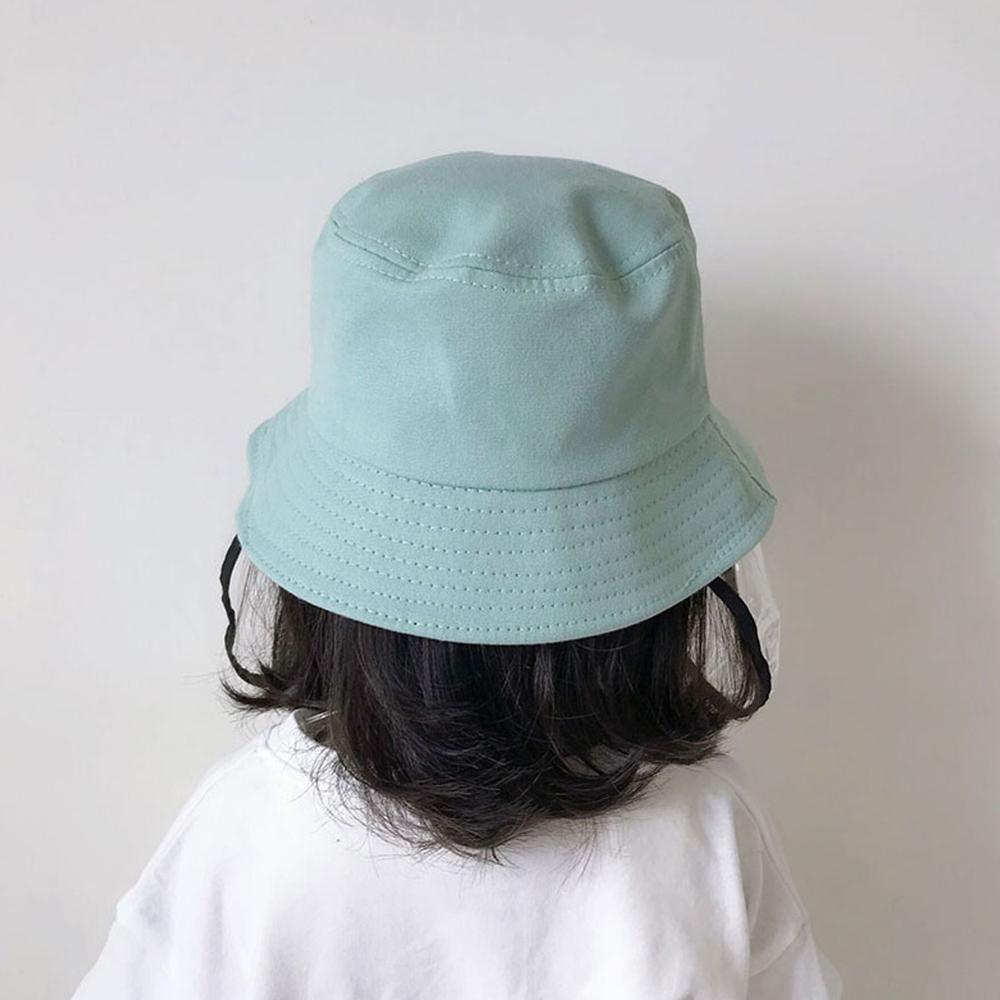 Children's Protective Transparent Mask Anti-fog flu Coronaflu Saliva Face Masks Windproof Fisherman Hat With Protection Cap