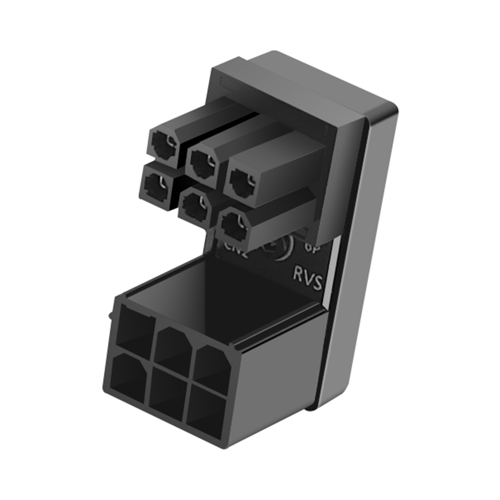 ATX GPU Adapter Elbow Head GPU Power Steering Connector 180 Degree Angled Power Steering Connector for Desktop Video Card GPU: Red