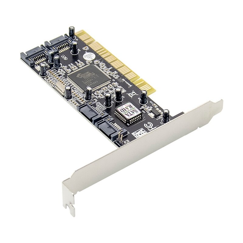 Pci Sil3114 SATA150 4-Kanaals Naar Sata Raid-Array Kaart Sil3114 Sata Adapter Controller Chip Kaart Voor Computer