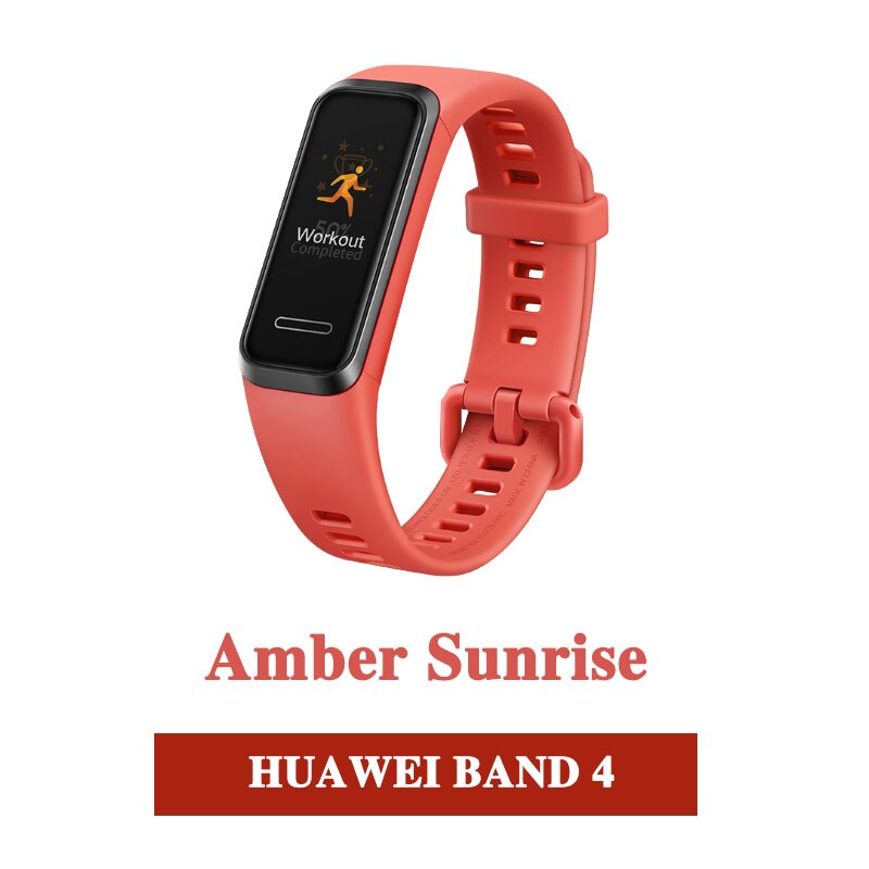 Original HUAWEI Band 4 Smart Band 0.96 inch Proactive Health Monitoring Heart Rate USB charging: huawei band 4 Orange