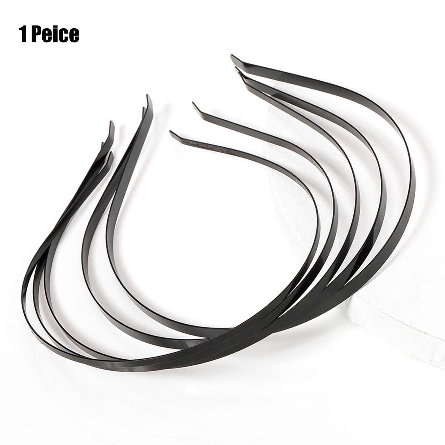 Edelstahl Stirnbänder Glatte Metall Haar Hoop Allgleiches Haarband Für Frauen Mädchen Gold Splitter Schwarz Haar Zubehör Kopfbedeckung: XXS / Blau
