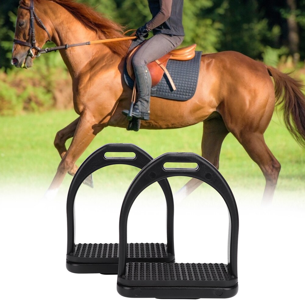 2 stk / sæt ridebøjler aluminiumslegering flex aluminium til hestesadel skridsikker hestepedal hestesikkerhedsudstyr: Voksen l