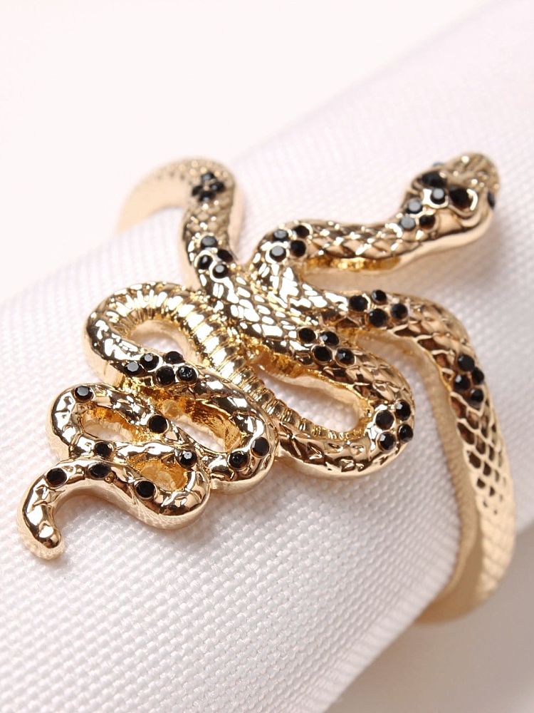 1PCS Metal Snake Shape Halloween Napkin Ring Halloween Easter Table Decoration Ornaments: Default Title