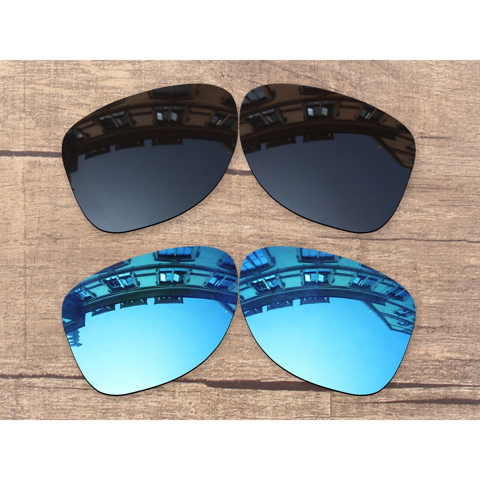 Vonxyz-repuesto de lentes polarizadas, 20 + colores, para marco de-roble XXX x35-six.2 OO9177: Black-Ice Mirror