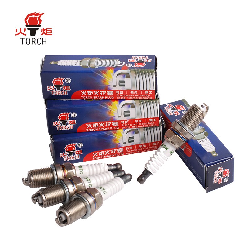 4pcs/6pcs China original spark plugs TORCH K6RTC/FR7DC+/BKR6E/K20PR-U/RC9YC/NEON/ESCORT/FIESTA/ORION/SCORPIO/Y10/FELICIA