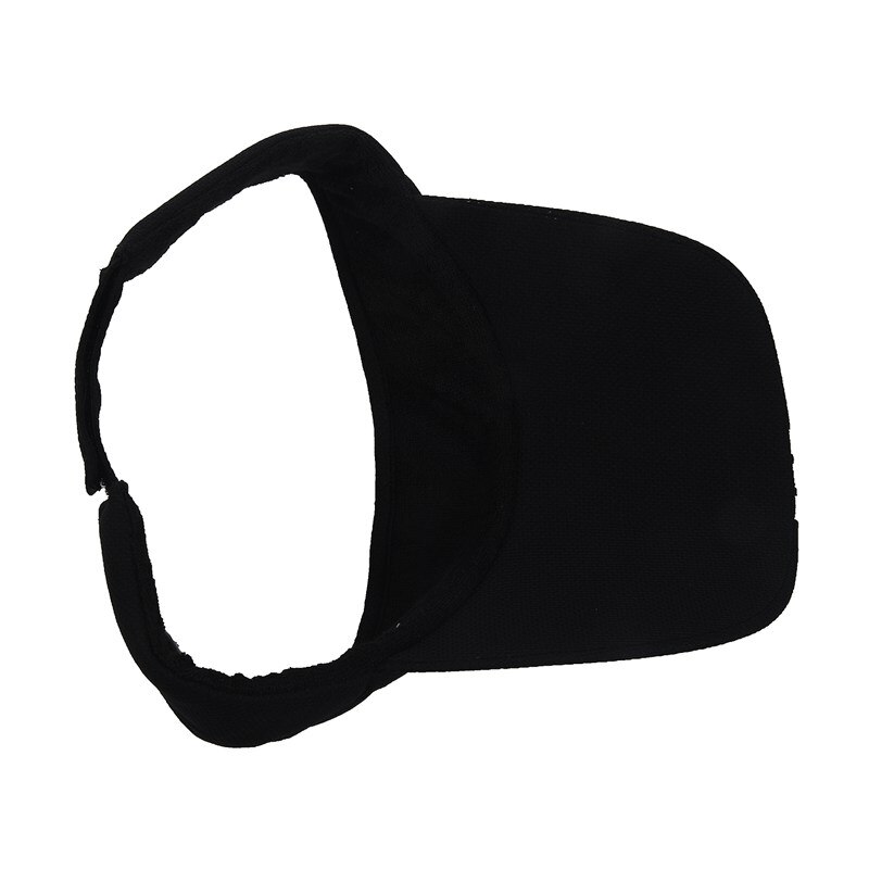 Sport Tennis Golf Zonneklep Hoed Hoeden Verstelbare Plain Heldere Kleur Mannen Vrouwen Zwart