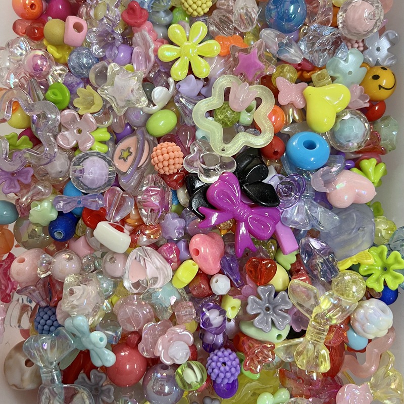 Sac en matériel UV fait à la main, 50/100g, chaîne de téléphone portable, matériel de perles, produits haut de gamme, accessoires de bijoux mixtes