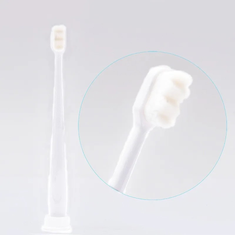 Adult Toothbrush Ultra Soft-bristled Toothbrush Nano Toothbrush for Sensitive Gums Extra Toothbrushes Sensitive Teeth: Ivory