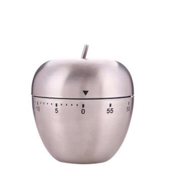 Useful Mechanical Kitchen Cooking Timer Alarm 60 Minutes Stainless Steel Digital Timer Alarm.: B