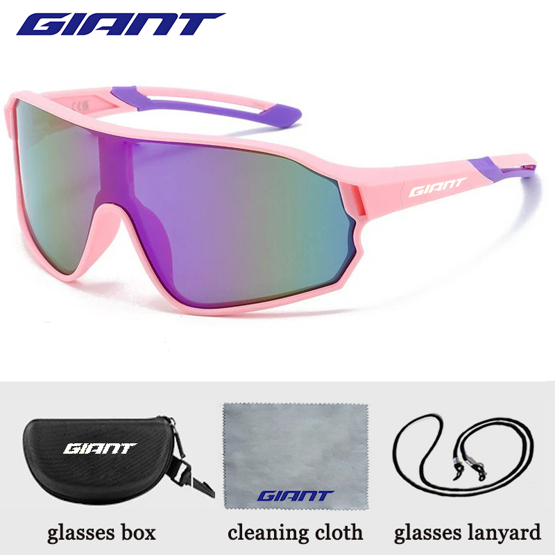 GIANT🔥Cycling Glasses✅ men and women UV400✅Anti Fog✅HD REVO Lenses⚡CE/ANSI Certified✅Cateye ✅MTB/Road Bike: Red