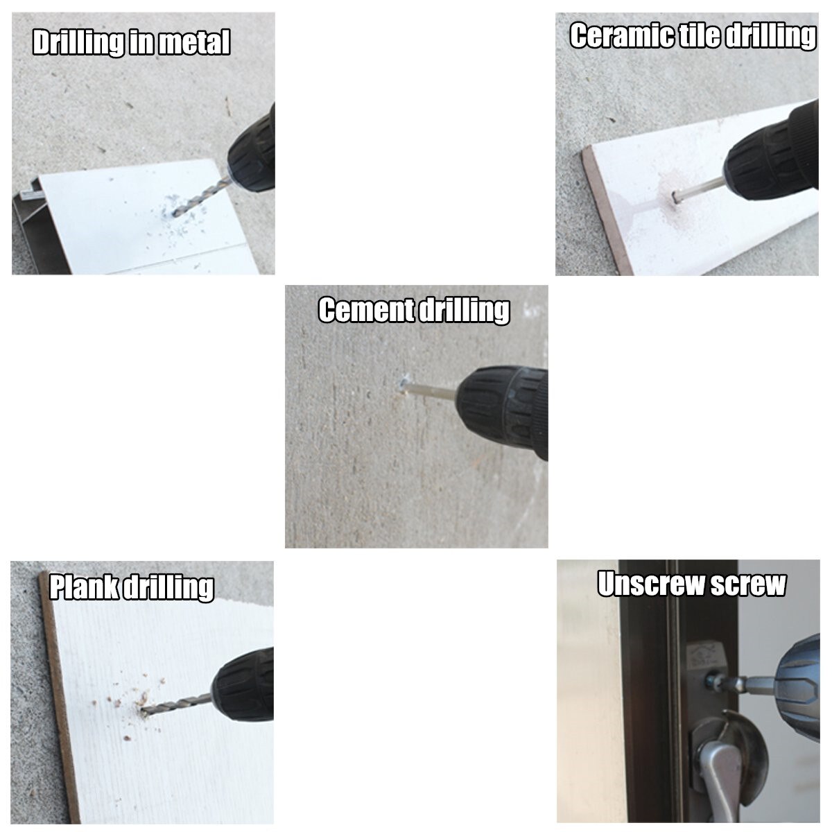 Drillpro-perforadora de impacto inalámbrica 3 en 1, taladro destornillador eléctrico recargable de 900W, herramienta de batería de 18-21V, Makita