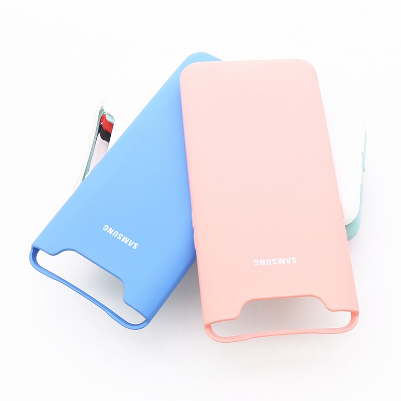 Samsung galaxy A80 A90 cubierta de silicona sedoso suave acabado líquido de silicona funda de carcasa para Galaxy A80 A90