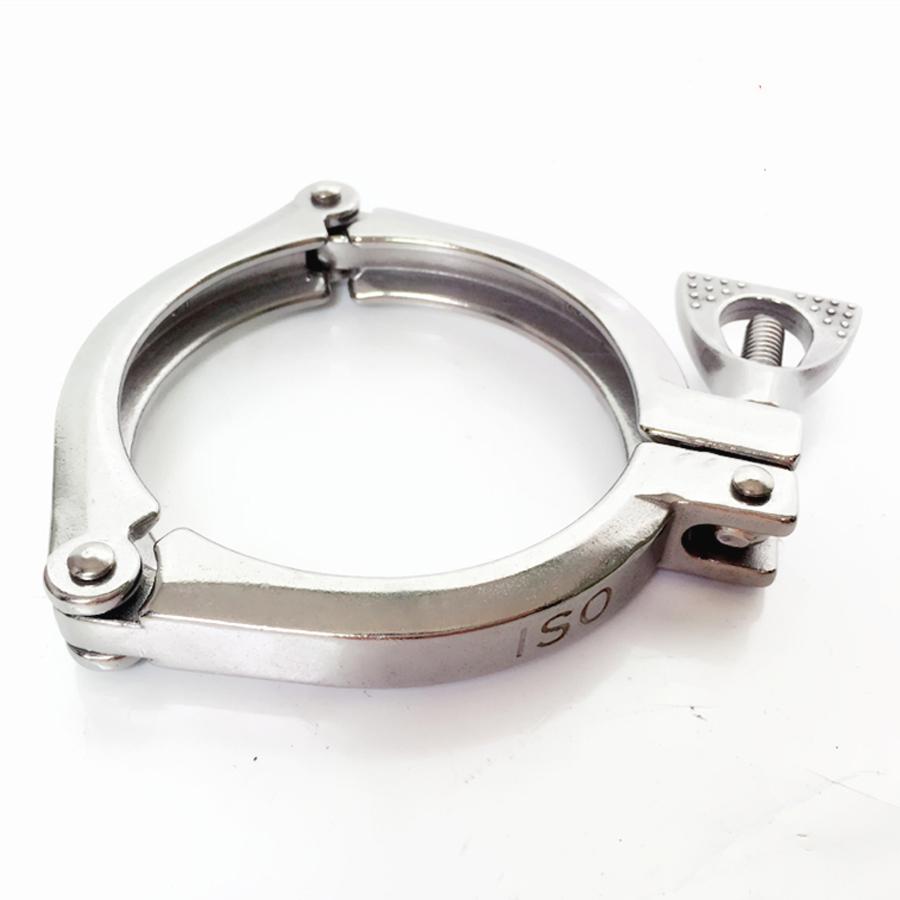 2" Tri Clamp 304 Stainless Steel Threee Section Sanitary Fitting 64mm Ferrule OD Fit 51mm Pipe OD For Homebrew Beer