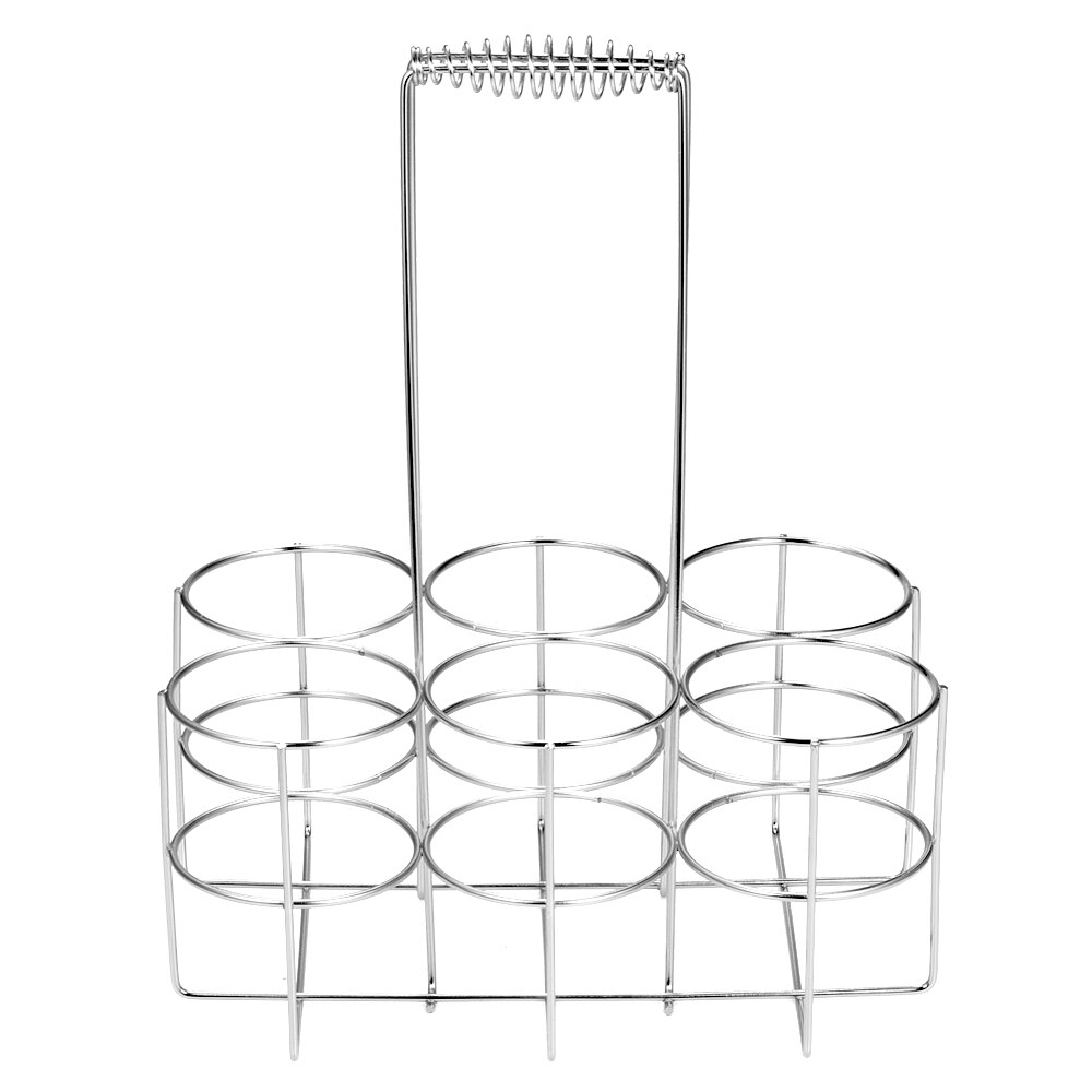 6 flasker metallbord stående rack håndkurv ølbeholder bordplate vinholder flaskeserver for restaurant ktv bar