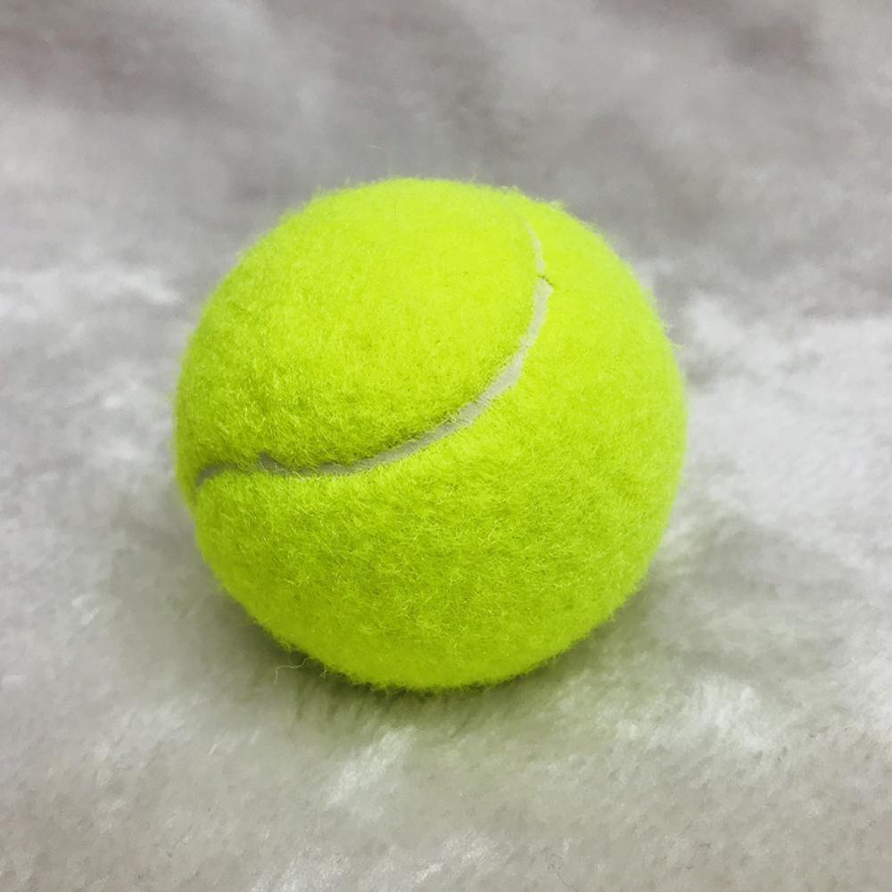 1pcs Rubber Tennis Ball High Resilience Durable Tennis Practice Ball for School Club Competition Training Exercises: Default Title